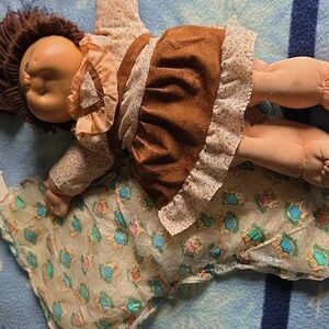 1982 Cabbage Patch Doll Dimples, Brown Hair, Eye Cabbage Patch Hair Tie,  Diaper